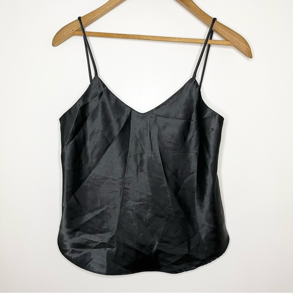 Vintage Black Silky Camisole Top